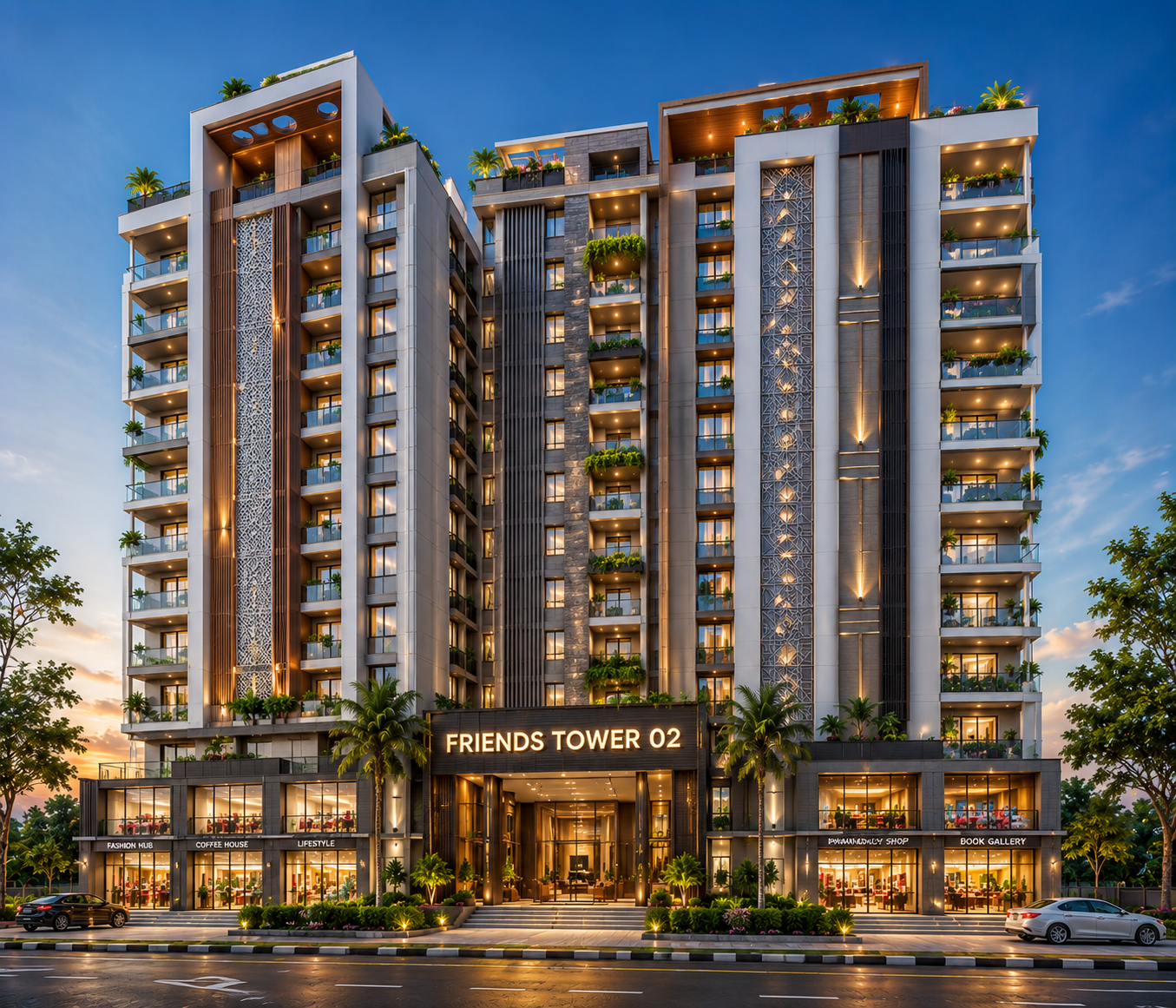 FRIENDS TOWER 02,PREMIUM LIVING • PRIME LOCATION • SMART INVESTMENT,RAJSHAHI