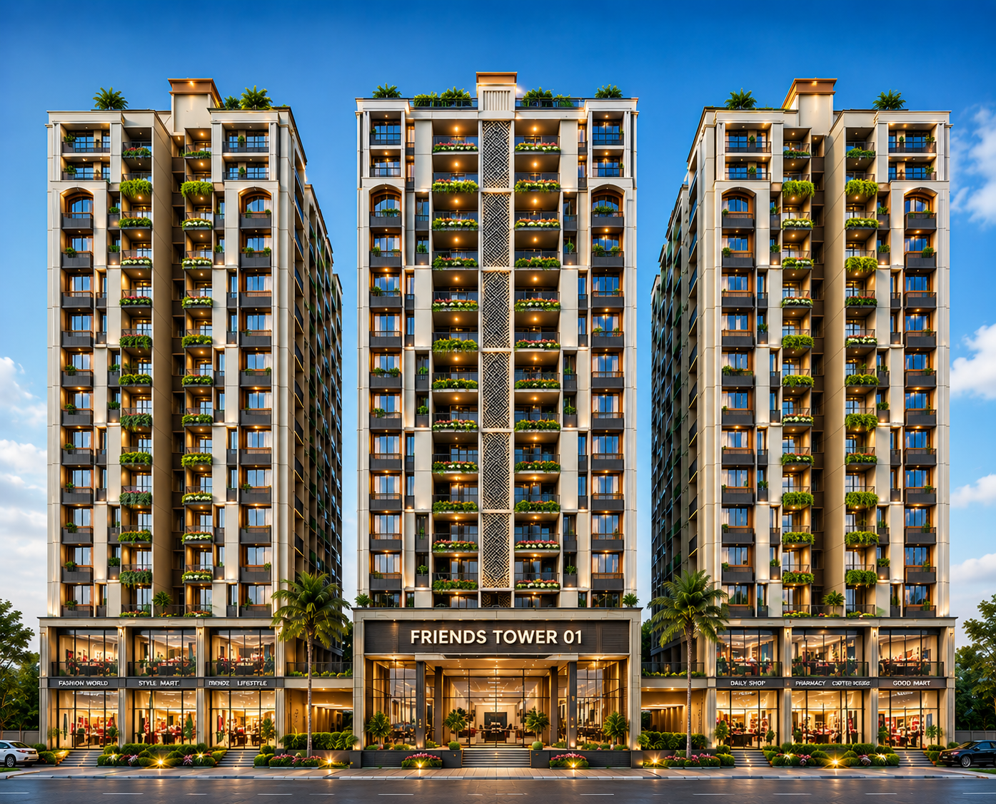 FRIENDS TOWER 01,PREMIUM LIVING • PRIME LOCATION • SMART INVESTMENT,RAJSHAHI